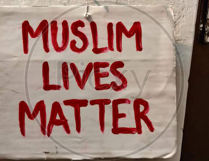 Muslim lives matter poster