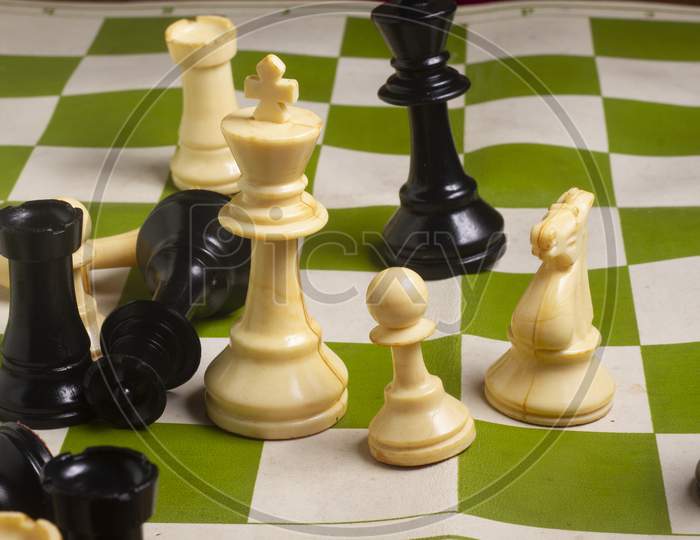 Image Of Chess Game. Business, Competition, Strategy, Leadership And Success Concept