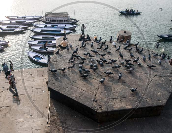 Bathing place [Ghat] of Varanasi.