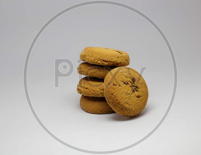 Cookies Isolated On A White Background