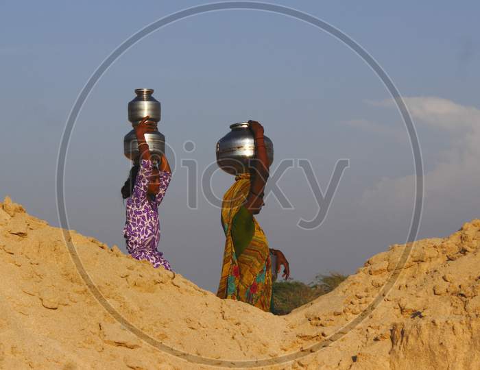 Water collection ,a daily life story