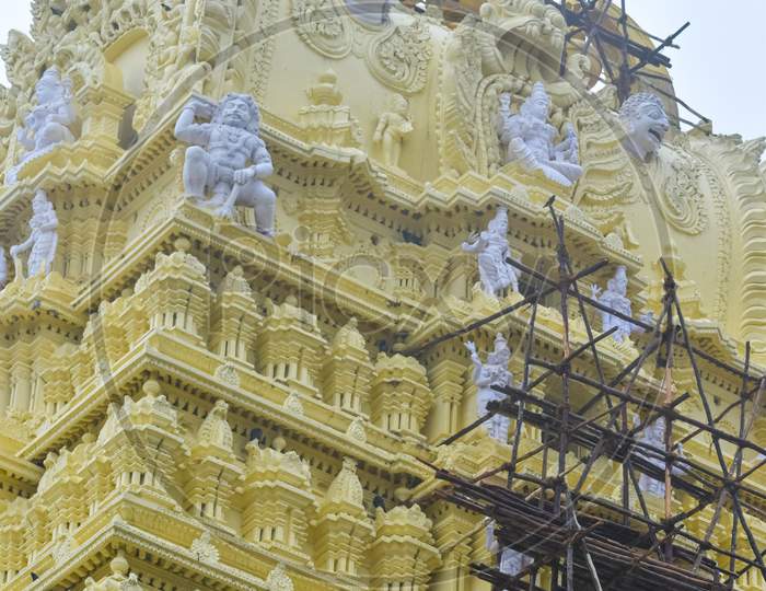 Chamundeshwari Temple Outlook At Mysore, Karnataka