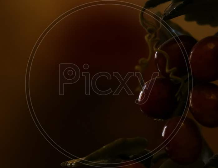 beautiful abstract view of red wine grapes