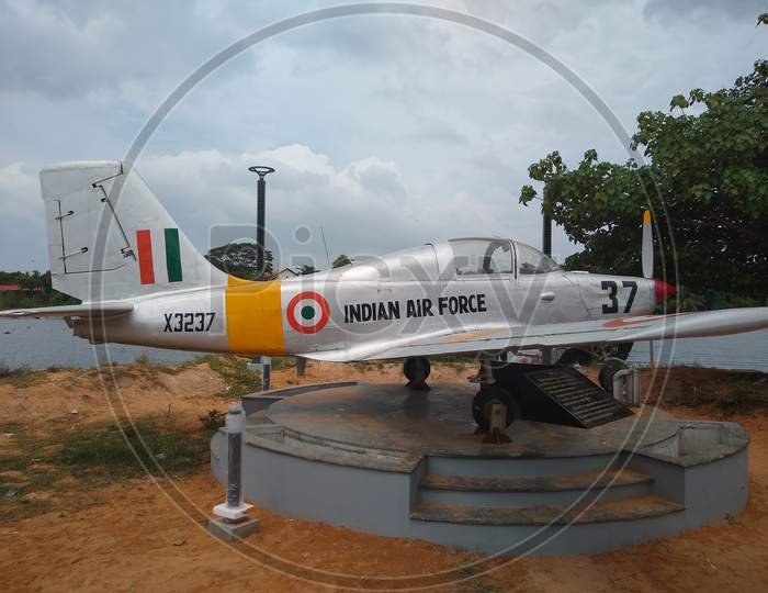 Indian Air force plane, Veli tourist village Thiruvananthapuram Kerala
