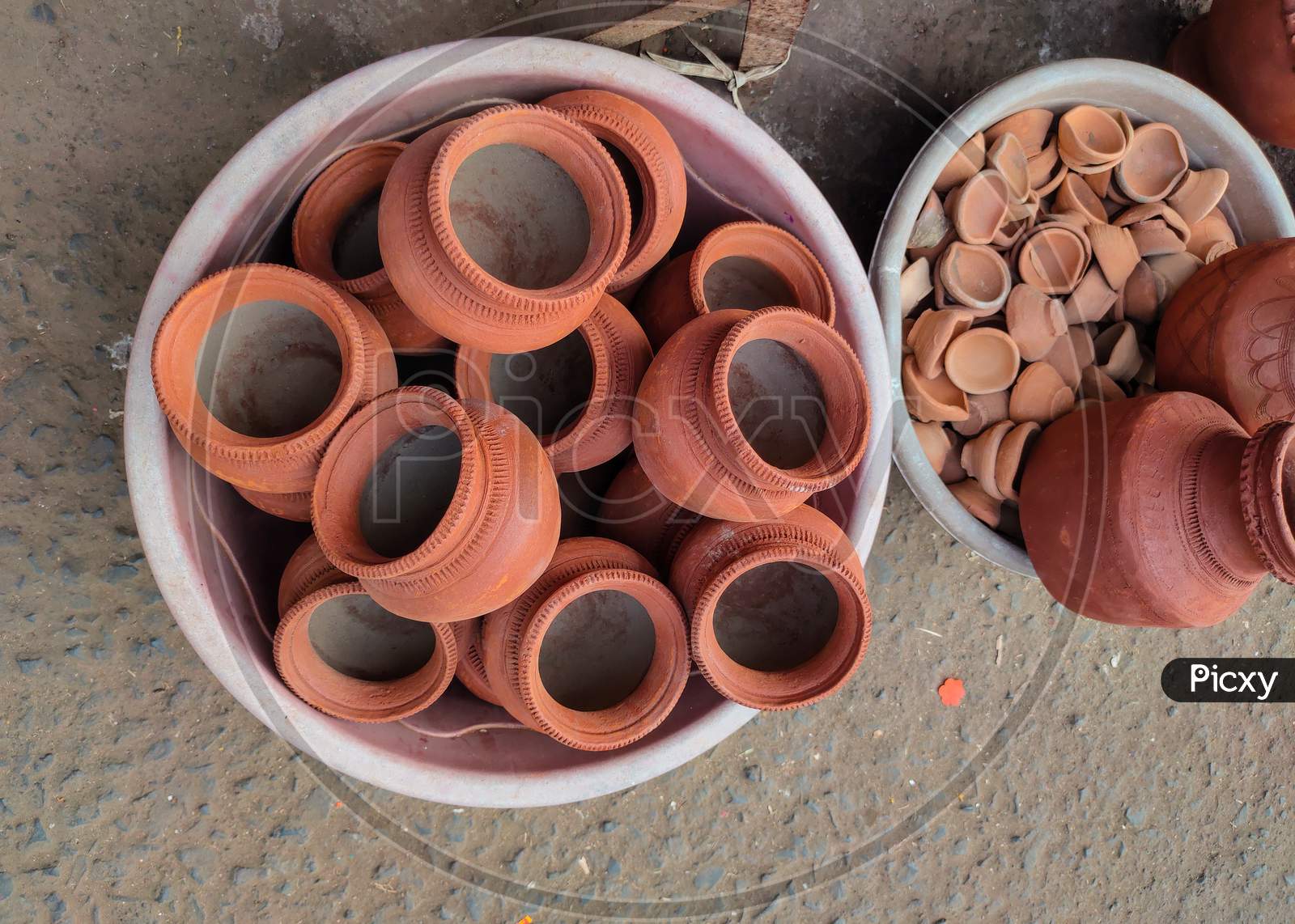 Indian mini Clay pots