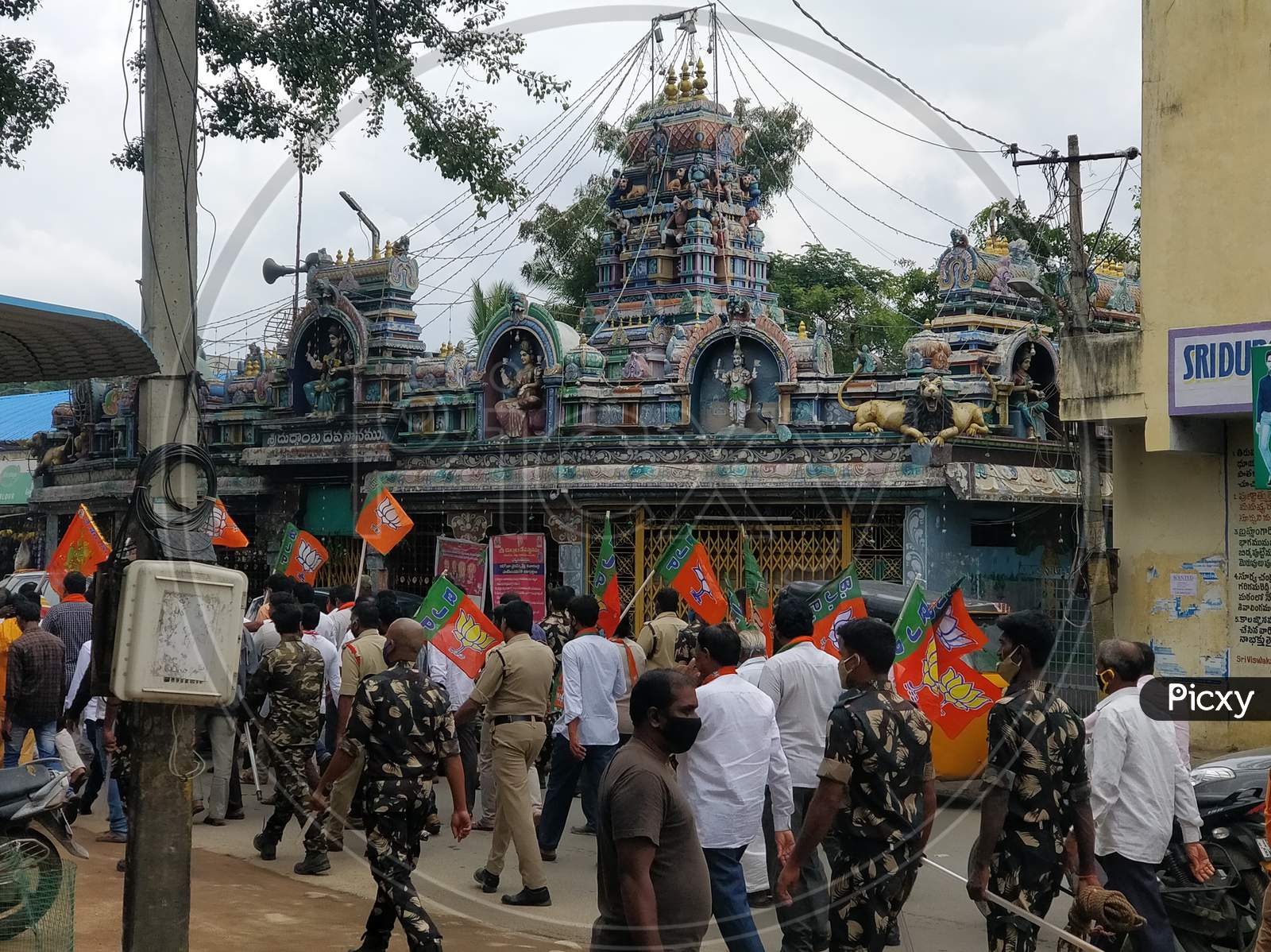 Bjp rally for temple protection