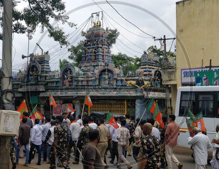 BJP strike in AP for Hindu Temples