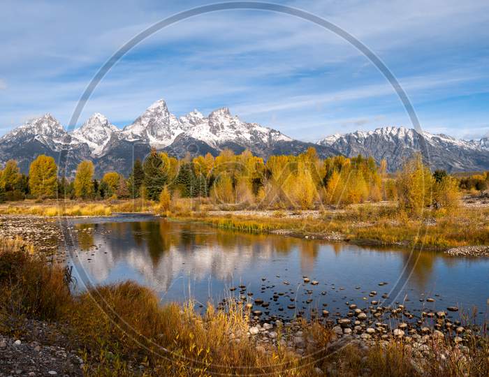Autumnal Colours In The Grand Teton National Park