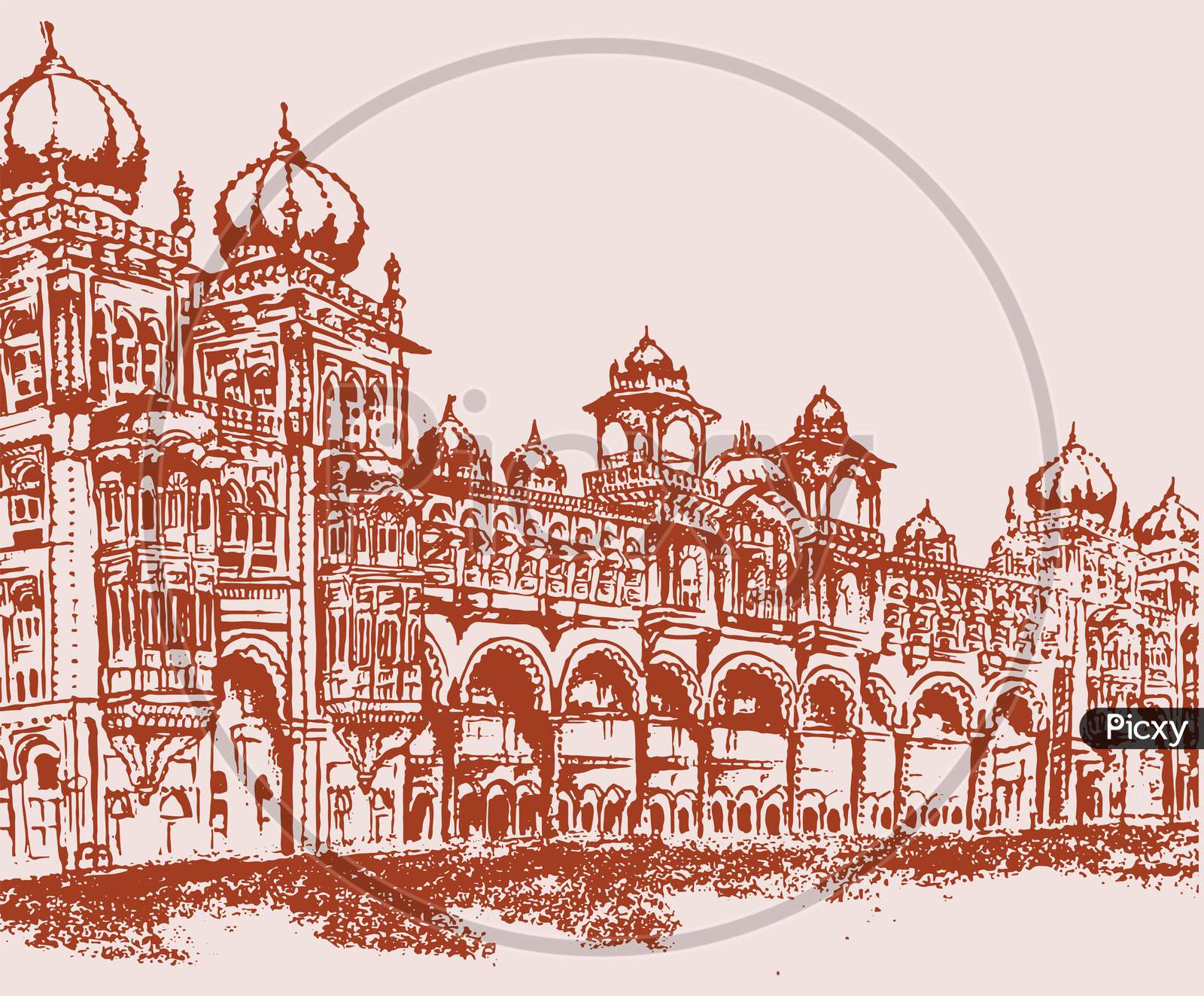 Mysore Palace illustration, png | PNGWing