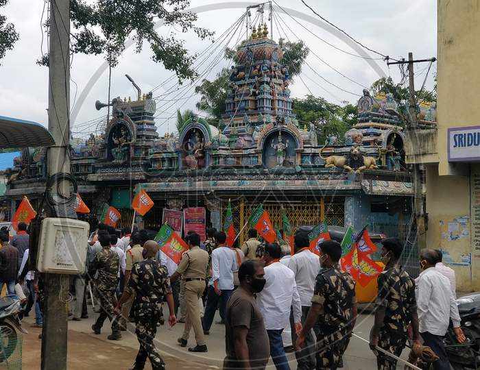 Bjp rally for temple protection