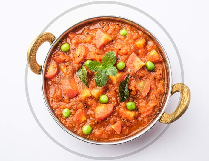 Gajar Tamatar Gravy Sabzi Or Indian Style Carrot Curry Recipe