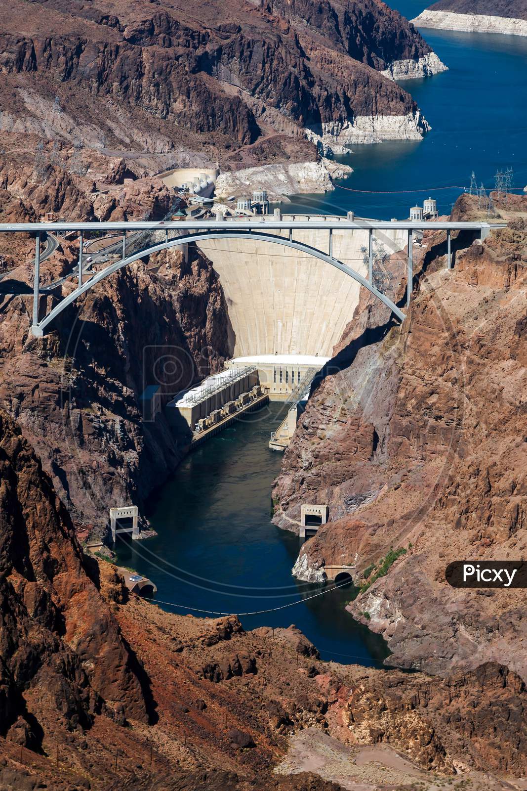 View Of The Hoover Dam And Bridge