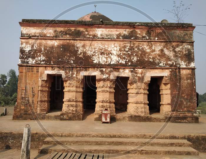 view of a old and bricks made Bhairabi mother kali temple