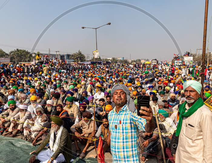 Farmers Are Protesting Against The New Farmer Law Passed By Indian Government.