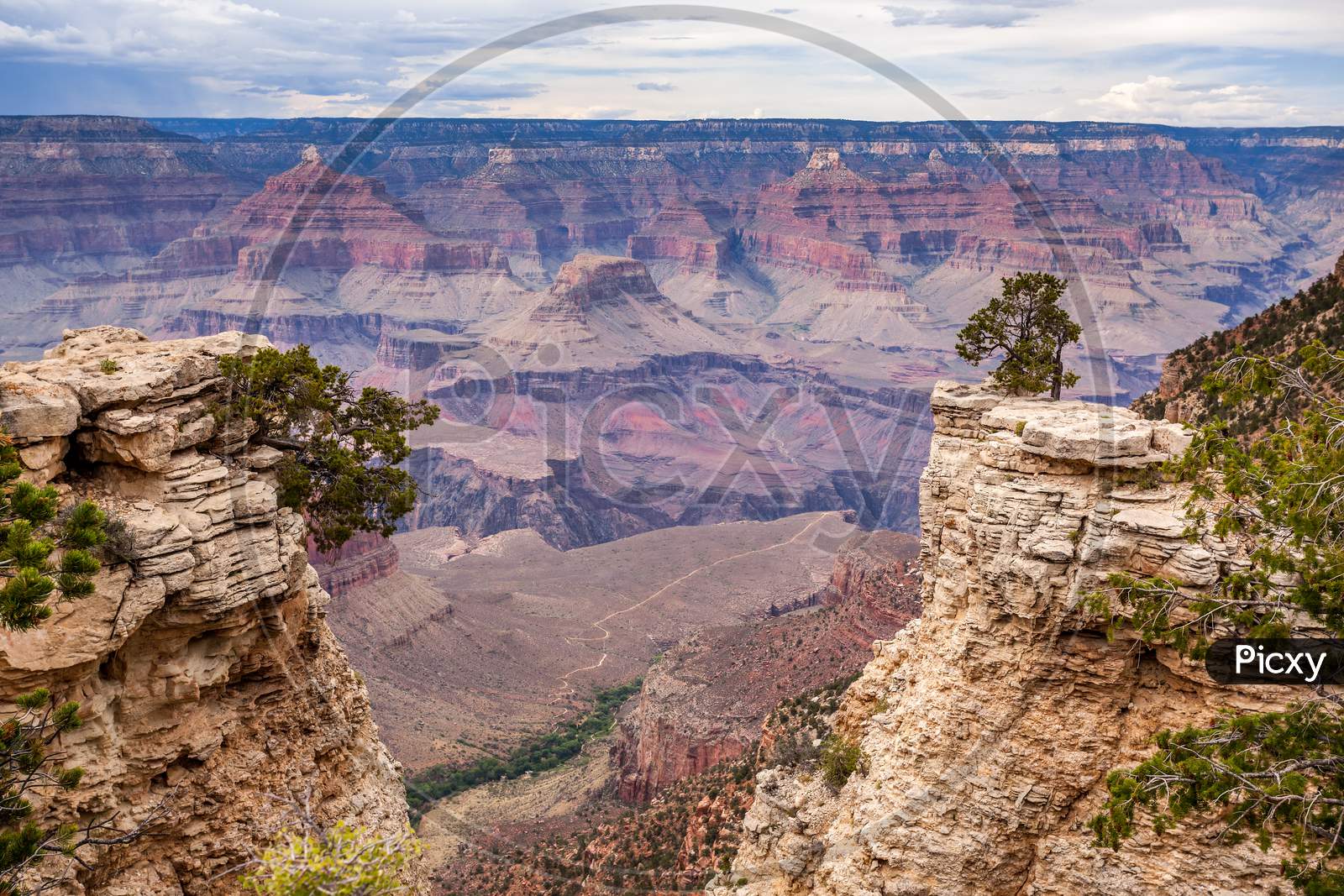 Sweeping View Of The Grand Canyon In Arizona