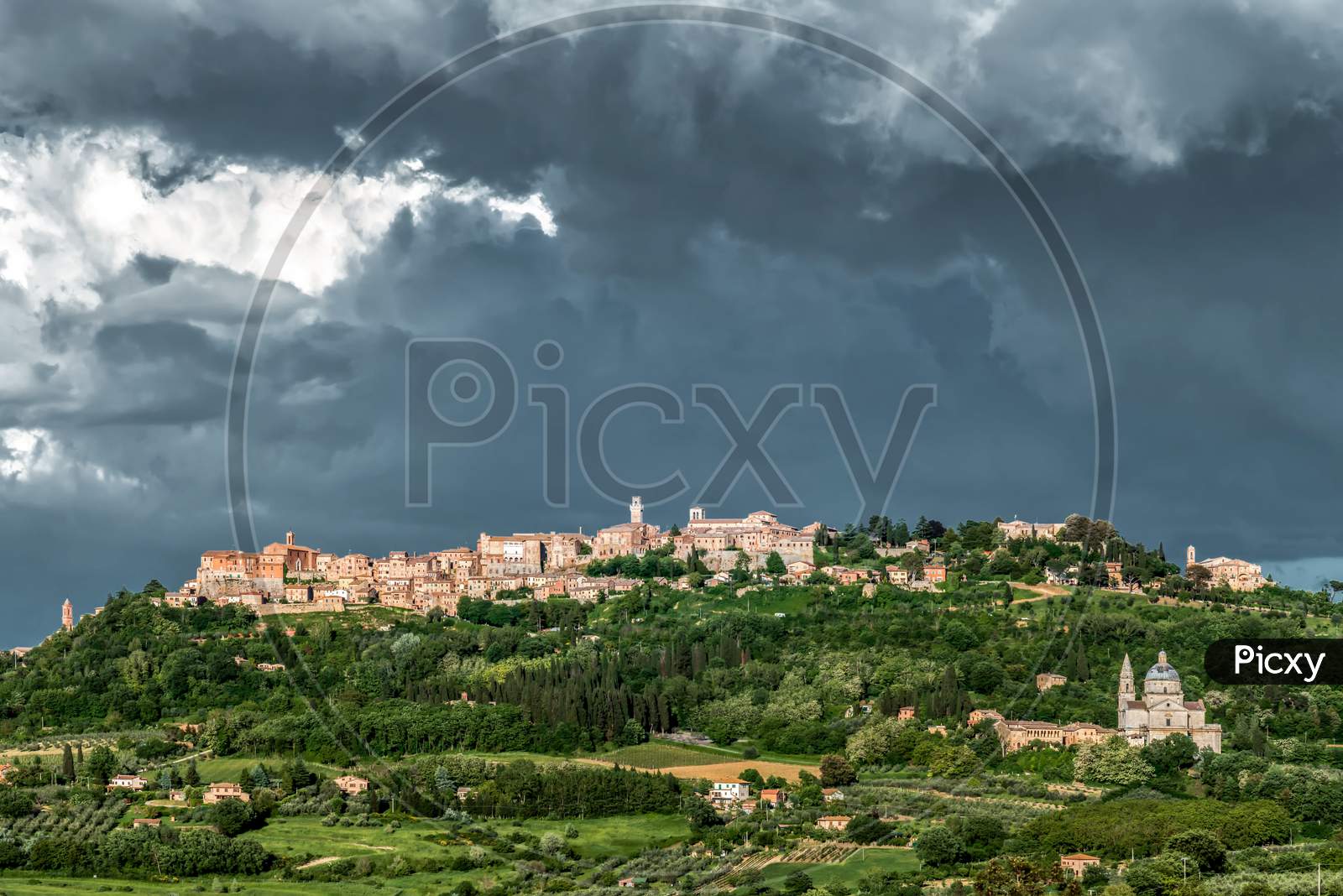 Storm Brewing Over Montepulciano