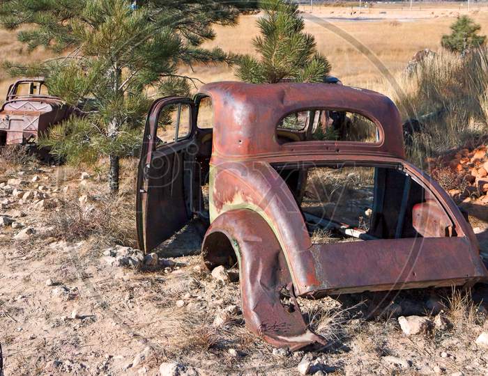 Car Long Since Abandoned In Utah