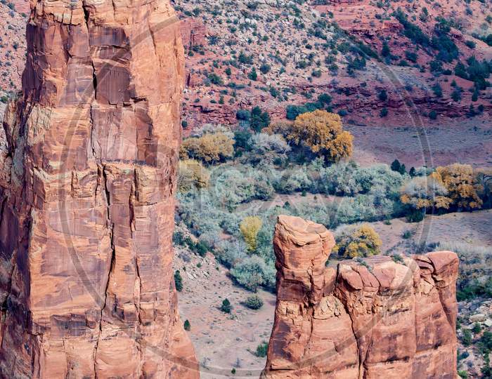 Spider Rock In  Canyon De Chelly