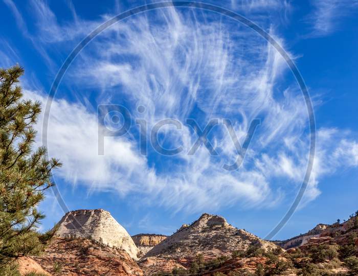 Spectacular Cloud Formation In Zion National Park