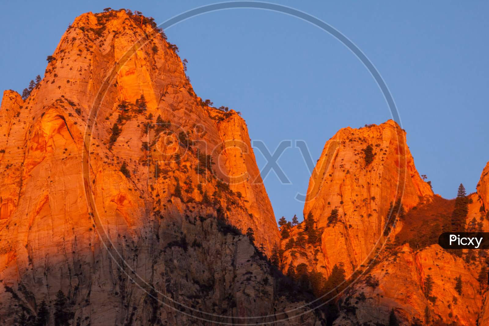 Sunrise In The Zion Mountains
