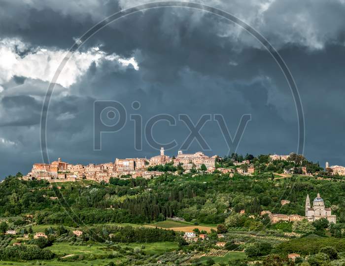 Storm Brewing Over Montepulciano