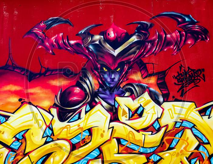 Graffiti On A Wall In Bordeaux