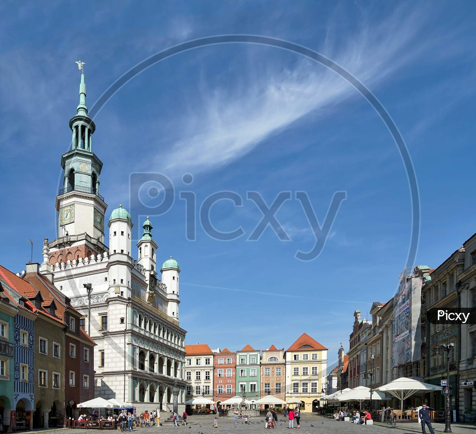 Town Hall Clock Tower In Poznan