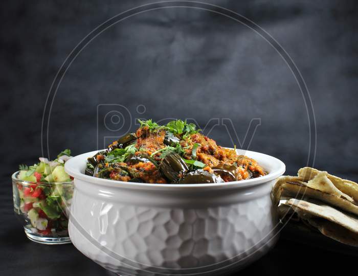 Baingan Masala or eggplant curry or spicy baingan ki sabzi