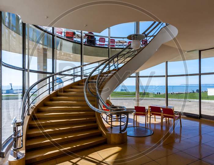 Staircase In The De La Warr Pavilion Bexhill On Sea
