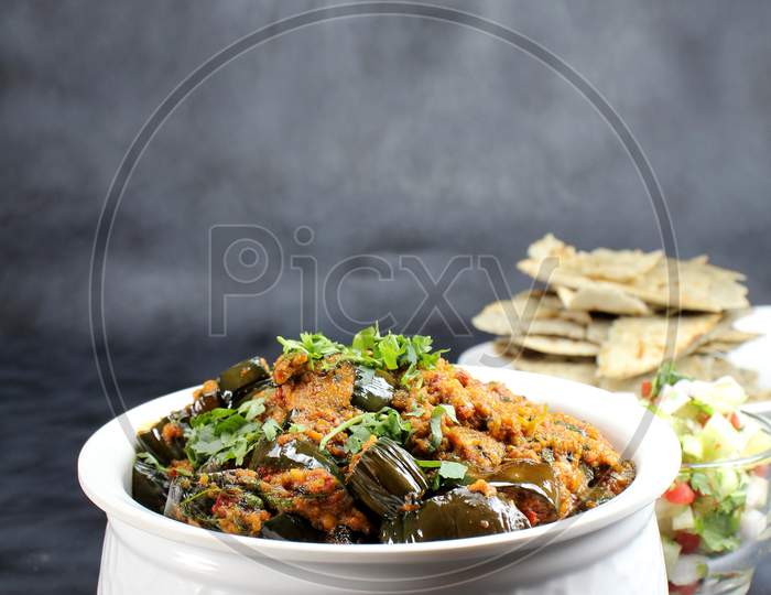 Baingan Masala or eggplant curry or spicy baingan ki sabzi