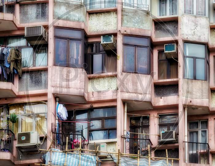 Old Apartment Block In Hongkong