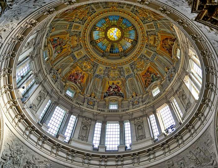 Detail Of The Ceiling In Berlin Cathedral