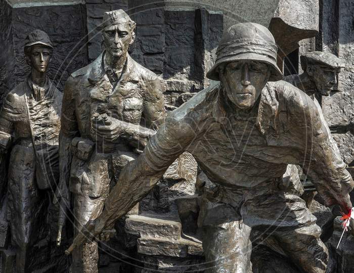 Insurgents Memorial To Polish Fighters Of Warsaw Uprising In Warsaw
