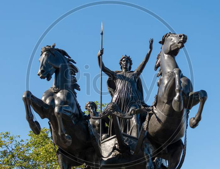 Bronze Sculpture By Thomas Thornycroft Commemorating Boudicca
