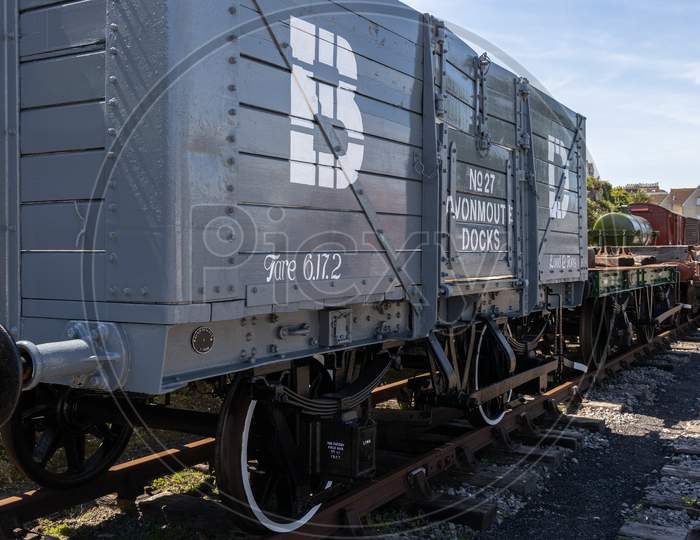 Bristol, Uk - May 14 : Railway Rolling Stock In The Dockyard Area Of Bristol On May 14, 2019