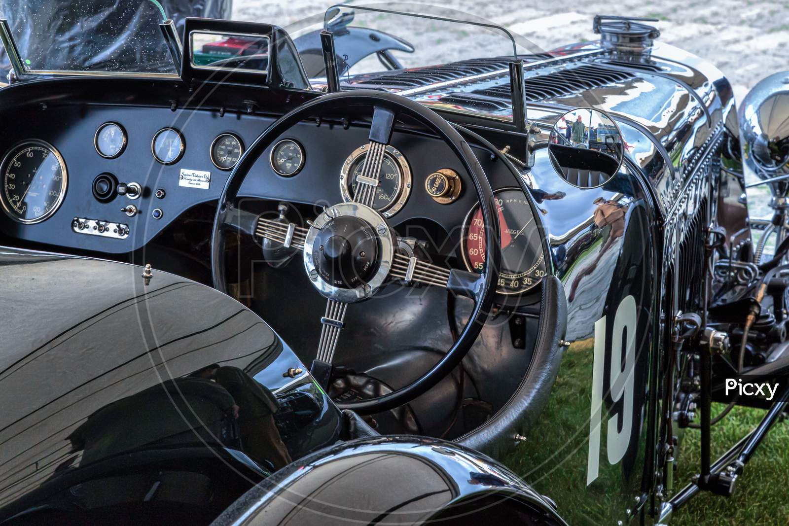 Cockpit Of Old Vintage Car