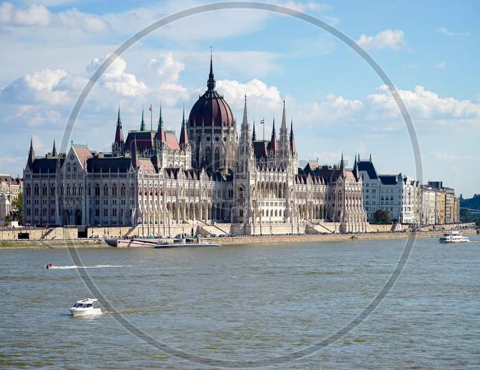 Hungarian Parliament Building In Budapest