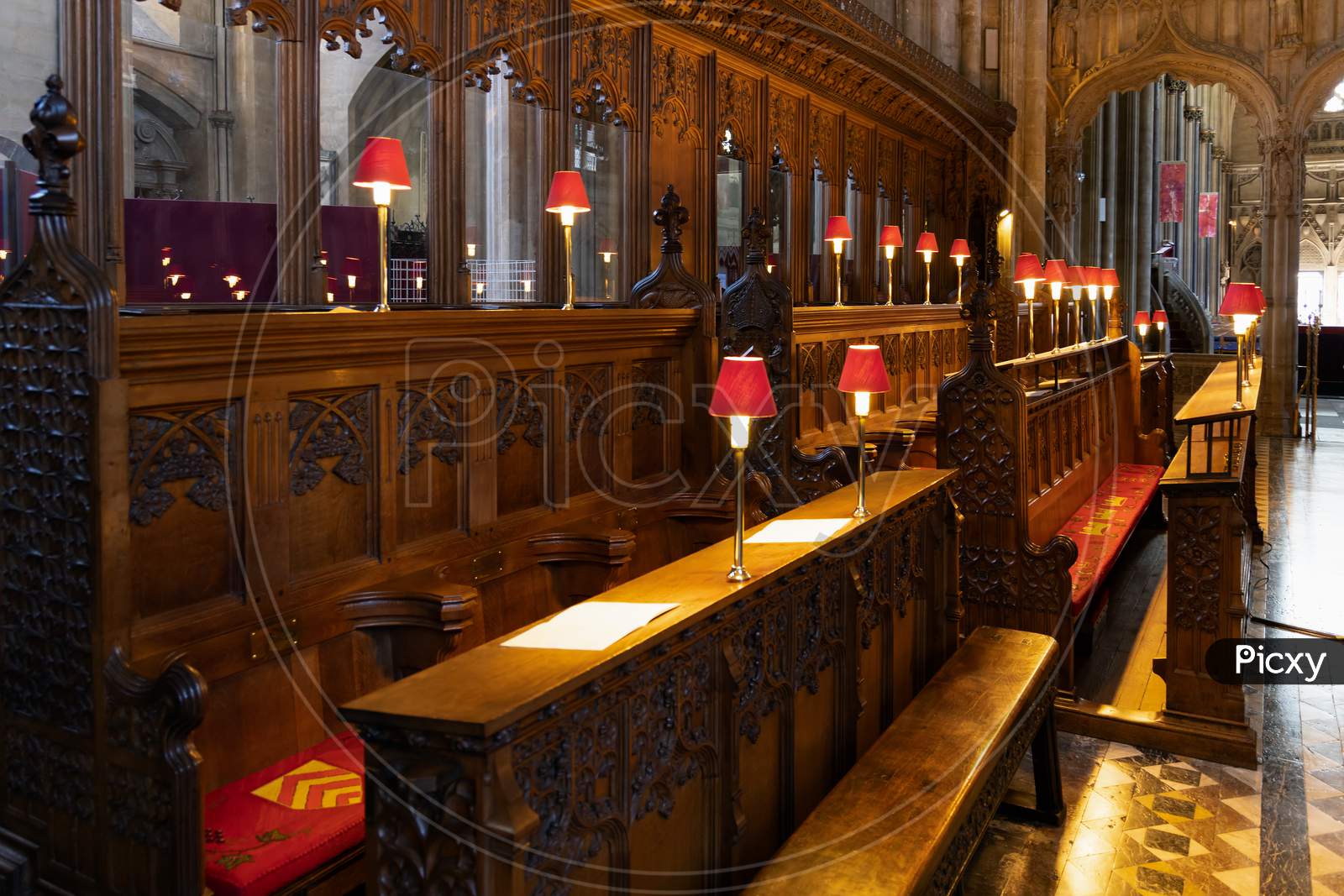Bristol, Uk - May 14 : View Of The Chancel In The Cathedral In Bristol On May 14, 2019
