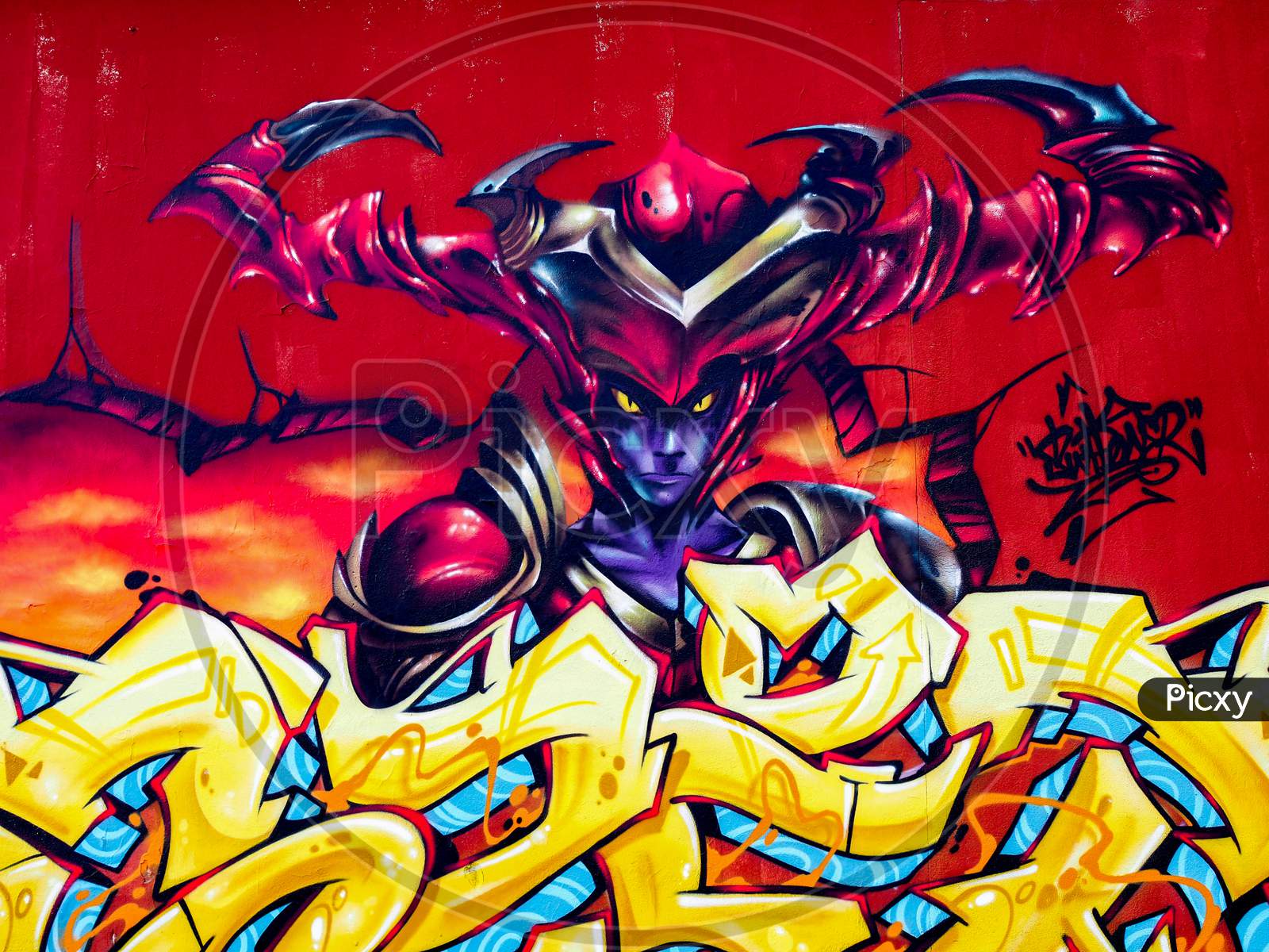 Graffiti On A Wall In Bordeaux
