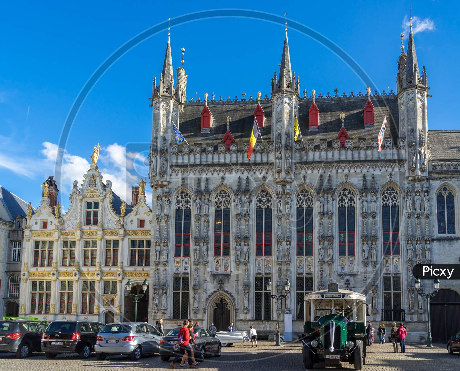 Provincial Palace In Market Square Bruges