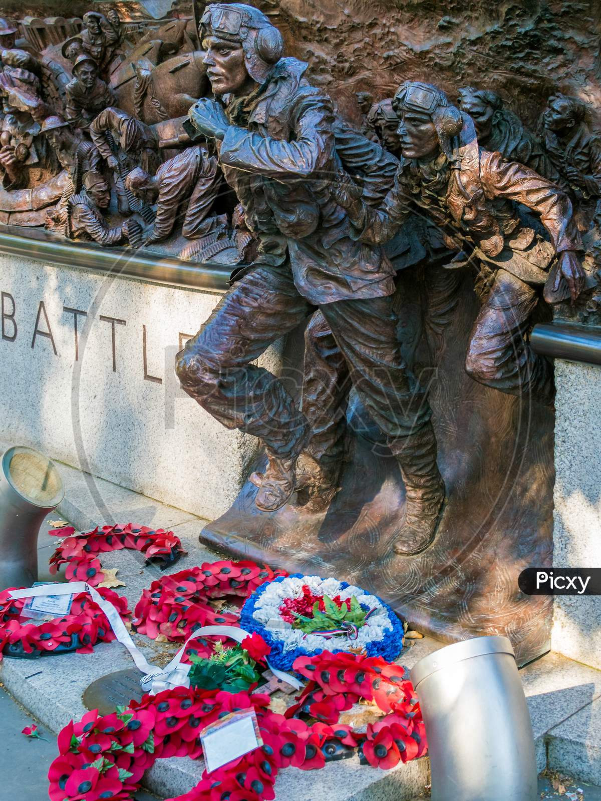 Close-Up Of Part Of The Battle Of Britain War Memorial