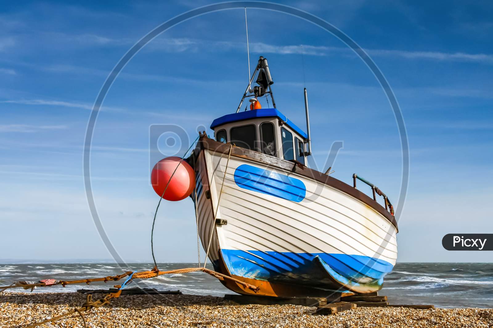 Fishing Boat On Dungeness Beach