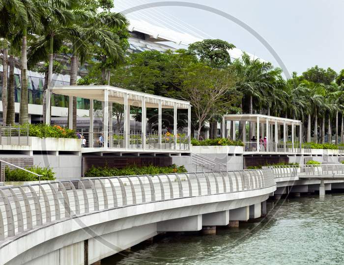 Esplanade Outside The Marina Bay Sands Shopping Centre
