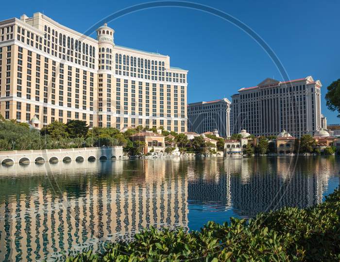 Las Vegas, Nevada, Usa - August 1 : View Of The Bellagio Hotel And Casino In Las Vegas Nevada On August 1, 2011