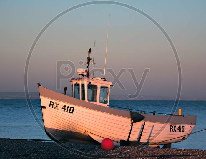 Fishing Boat On Dungeness Beach