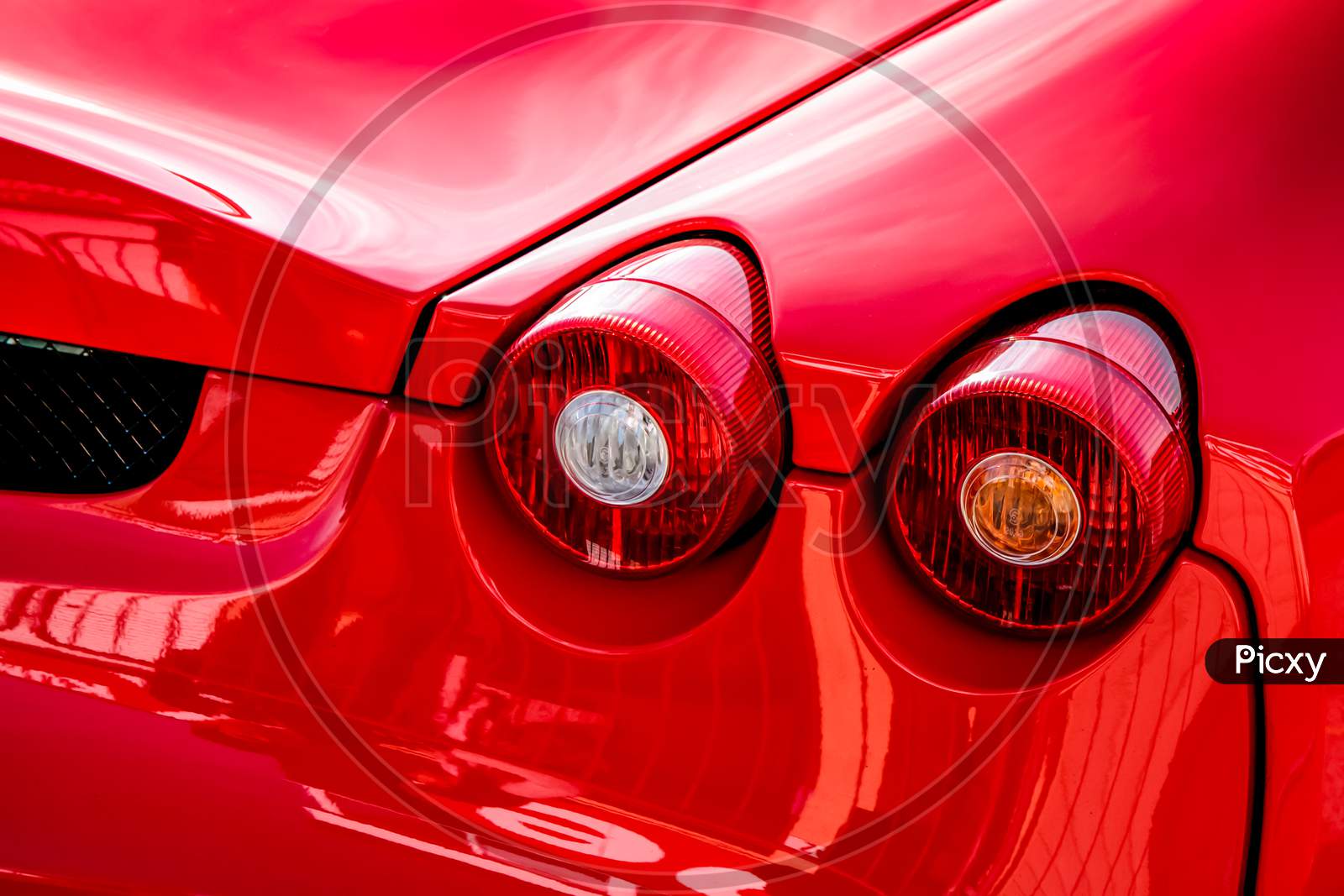 Close-Up Of The Rear Of A Sports Car