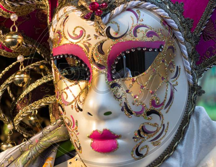 Venetian Mask For Sale At Winter Wondeland In Hyde Park