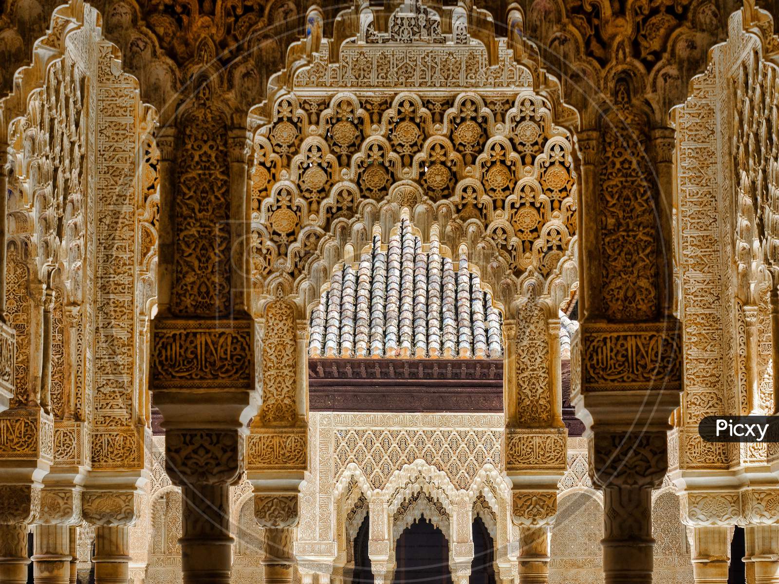 Part Of The Alhambra  Palace In Granada