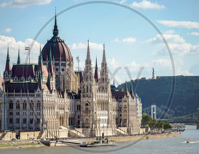 Hungarian Parliament Building In Budapest