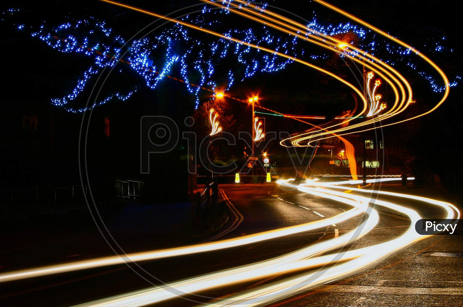Light Trails Caterham On The Hill